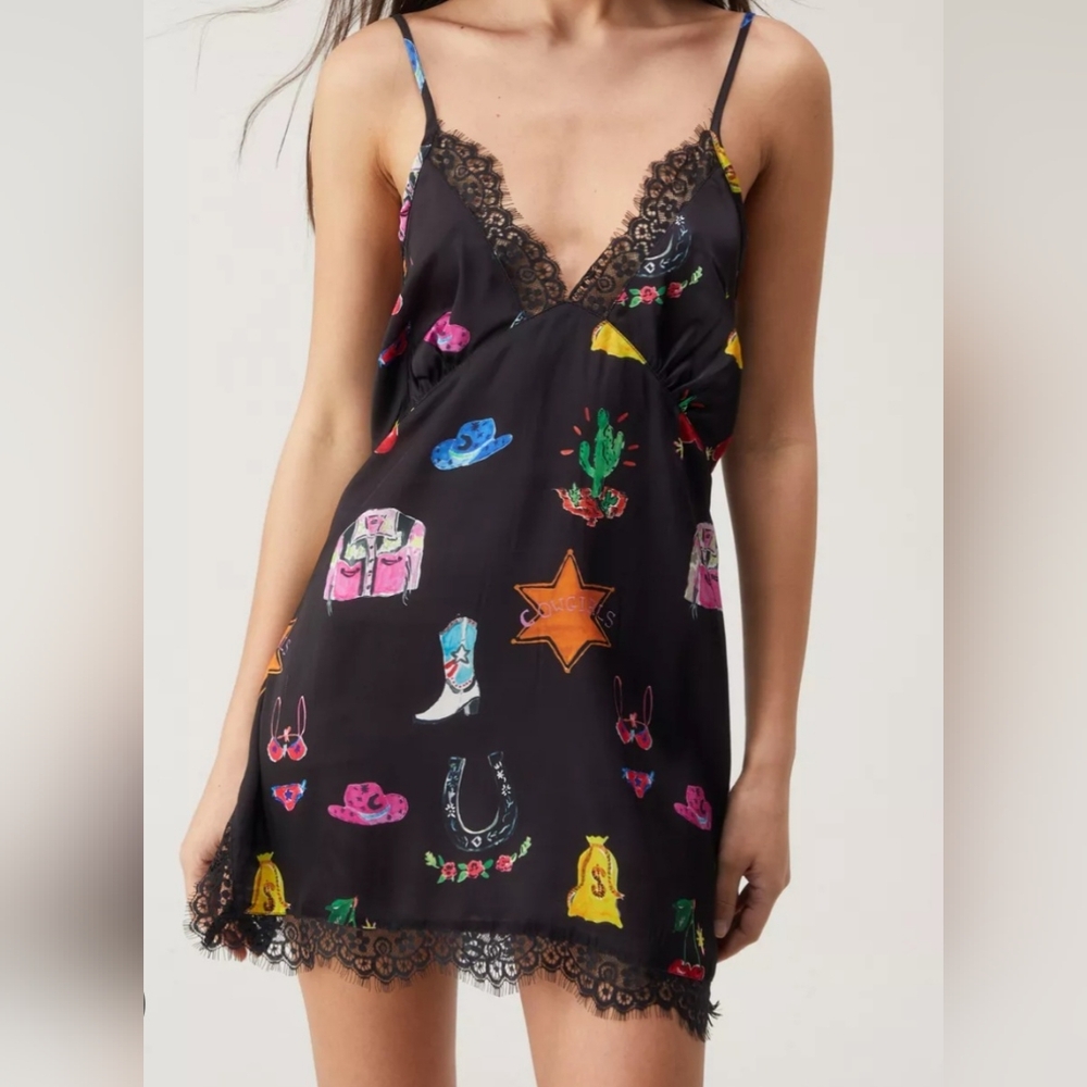 Satin Lace Dress/Nightgown